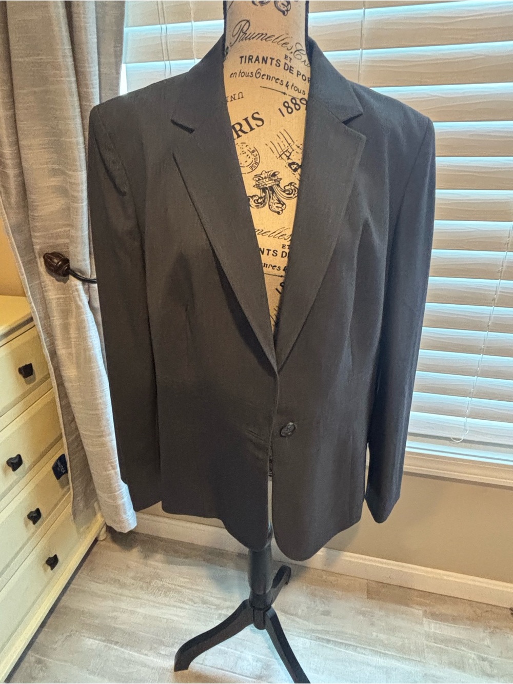 Jones New York Women's Black Single-Button Blazer